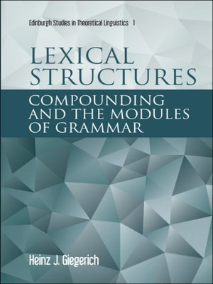 cover image of Lexical Structures